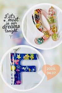 アルファベットチャーム作品