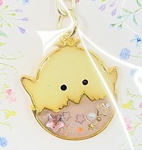 キーホルダー　ひよこ　レジン　ワークショップ